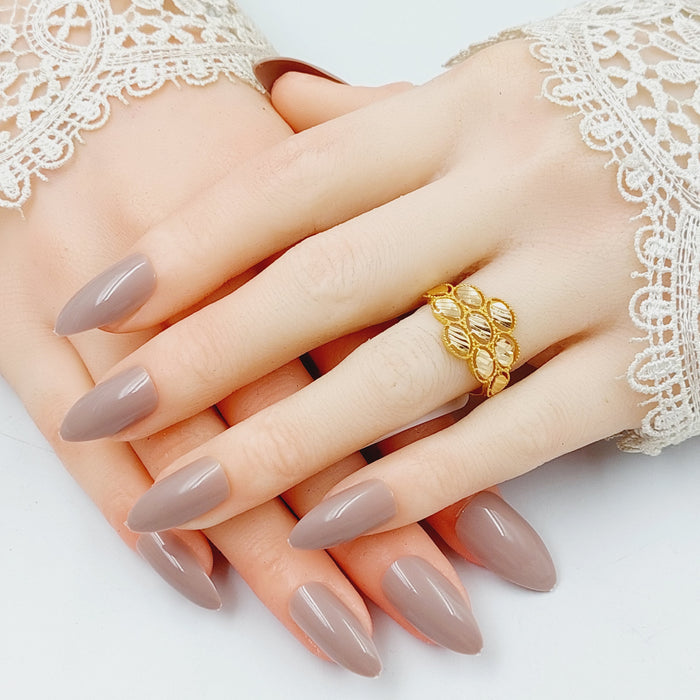 Oval Ring  Made Of 21K Yellow Gold by Saeed Jewelry-28939