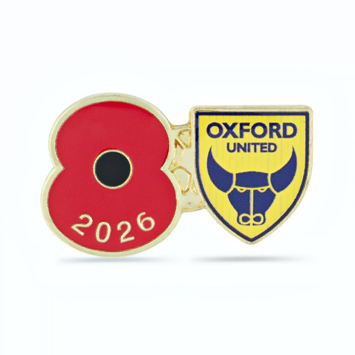 Oxford United Poppy Football Pin 2026