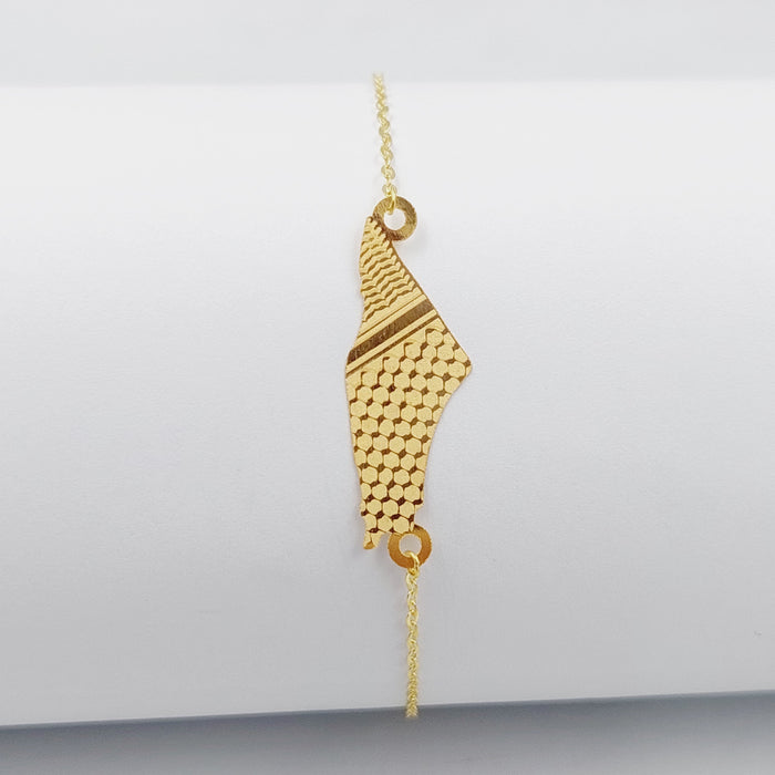 Palestine Bracelet Made Of 18K Yellow Gold by Saeed Jewelry-28443