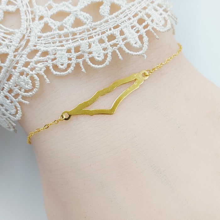 Palestine Bracelet  Made Of 18K Yellow Gold by Saeed Jewelry-29445