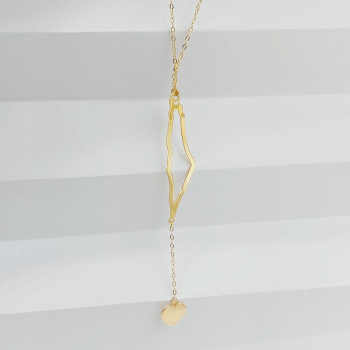 Palestine Necklace Made Of 18K Yellow Gold by Saeed Jewelry-28072