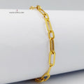 21K Paperclip Bracelet Made of 21K Yellow Gold by Saeed Jewelry-27059