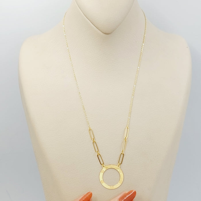 Paperclip Necklace Made Of 18K Yellow Gold by Saeed Jewelry-28074