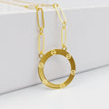 Paperclip Necklace Made Of 18K Yellow Gold by Saeed Jewelry-27556