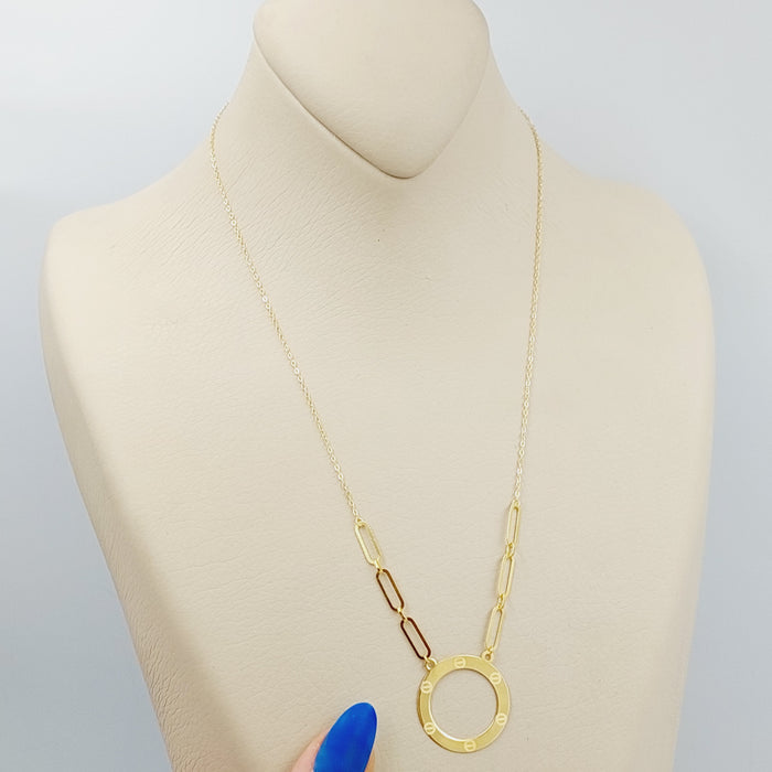 Paperclip Necklace Made Of 18K Yellow Gold by Saeed Jewelry-27556