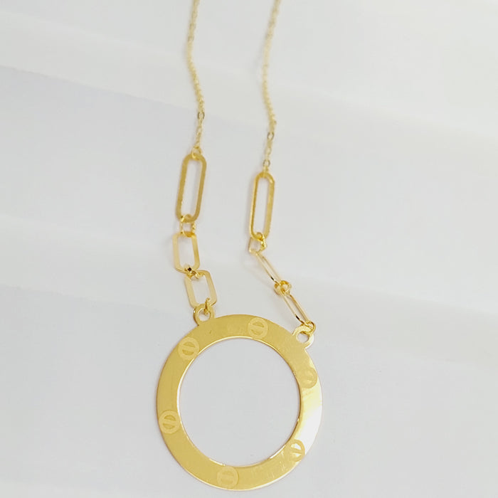 Paperclip Necklace Made Of 18K Yellow Gold by Saeed Jewelry-28074