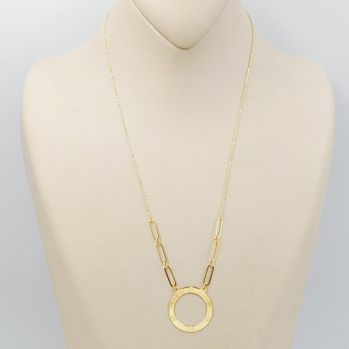 Paperclip Necklace Made Of 18K Yellow Gold by Saeed Jewelry-28074