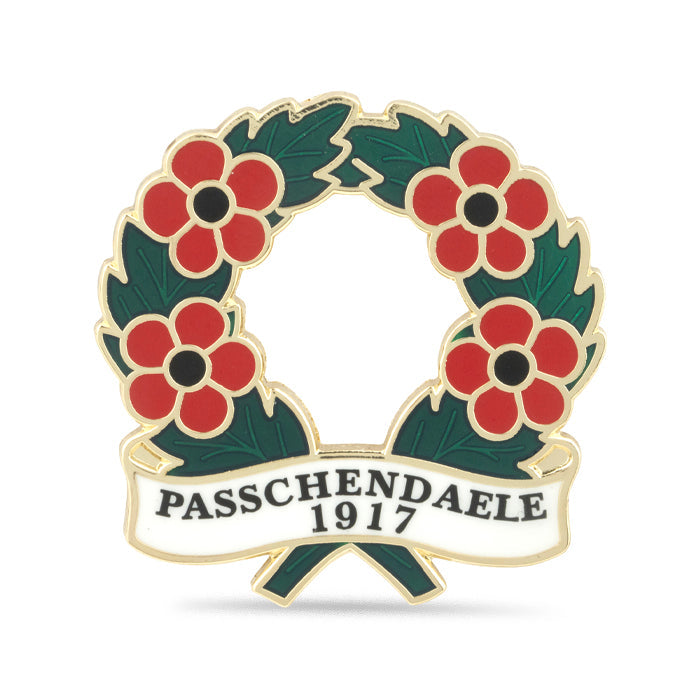 Passchendaele 1917 Poppy Wreath Badge