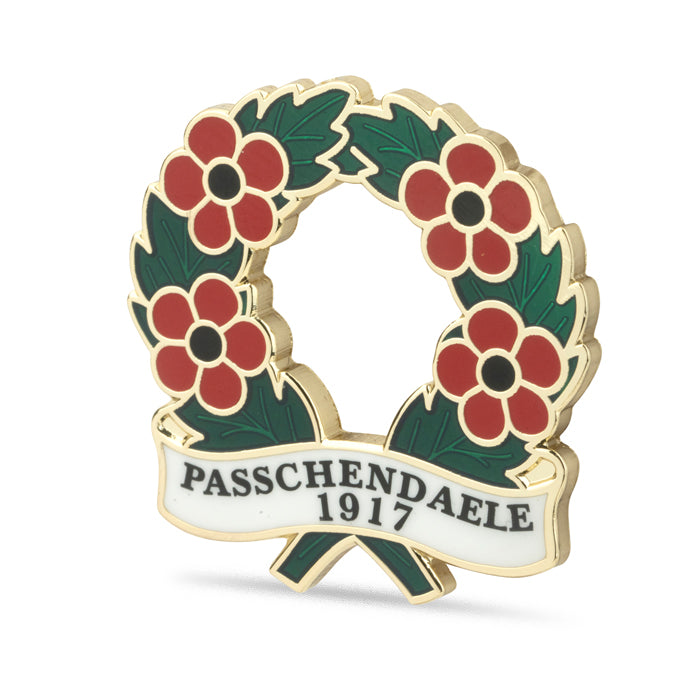 Passchendaele 1917 Poppy Wreath Badge
