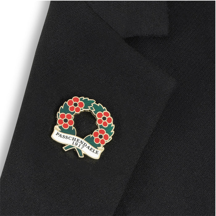 Passchendaele 1917 Poppy Wreath Badge