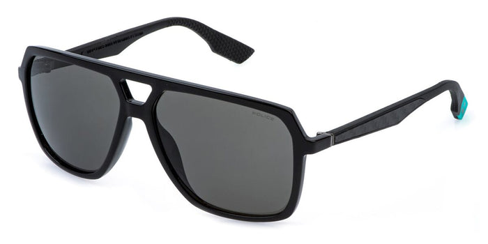 Police SPLR50 #colour_shiny black/grey gradient with light mirror polarised