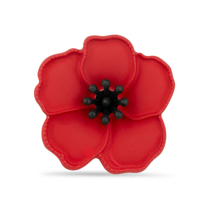 Poppy with Beaded Centre Pin