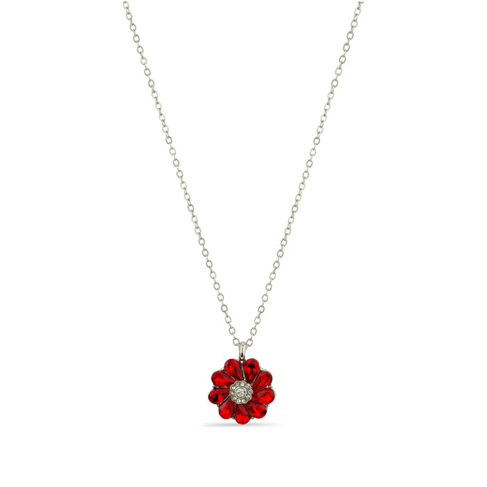 Poppy Wreath Gem Necklace