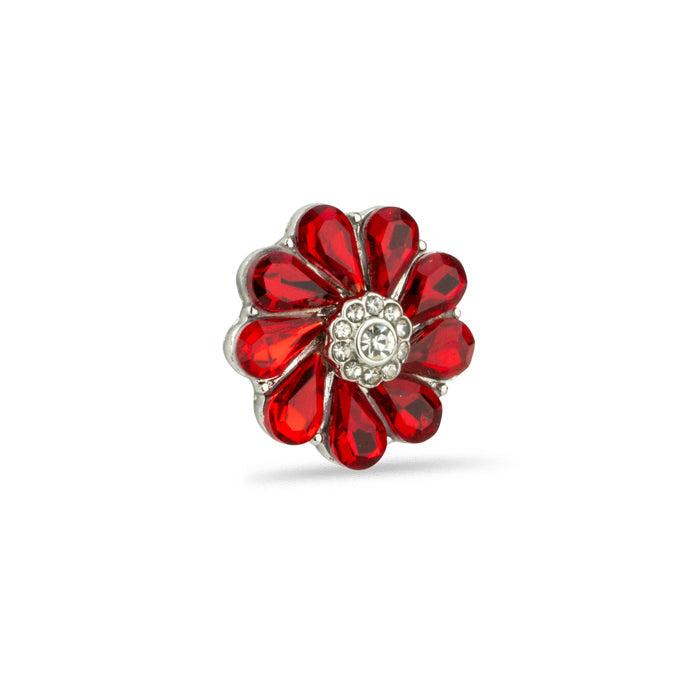 Poppy Wreath Gem Pin