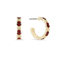 Poppy Wreath Hoop Earrings