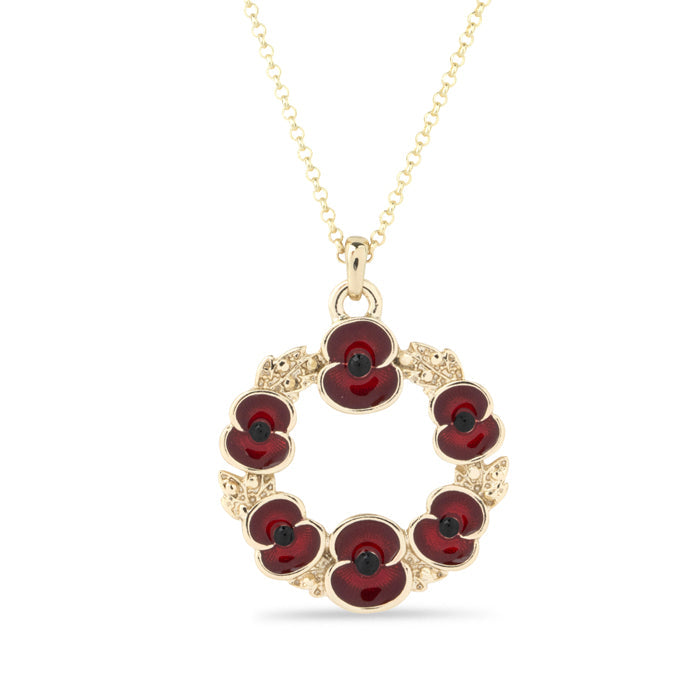 Poppy Wreath Necklace