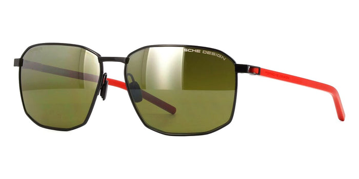 Porsche DeP8989 #colour_shiny black and red/green with light mirror polarised