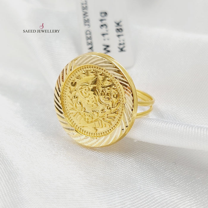 18K خاتم رشادي قشرة-مجوهرات الشيخ سعيد-Saeed Jewelry