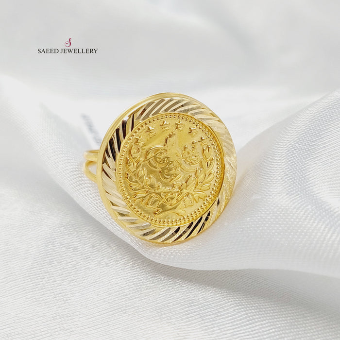 18K خاتم رشادي قشرة-مجوهرات الشيخ سعيد-Saeed Jewelry