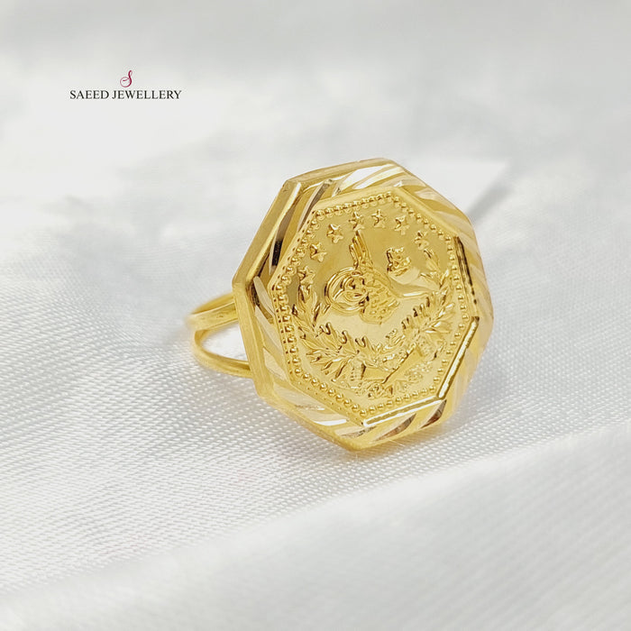 18K خاتم رشادي قشرة-مجوهرات الشيخ سعيد-Saeed Jewelry