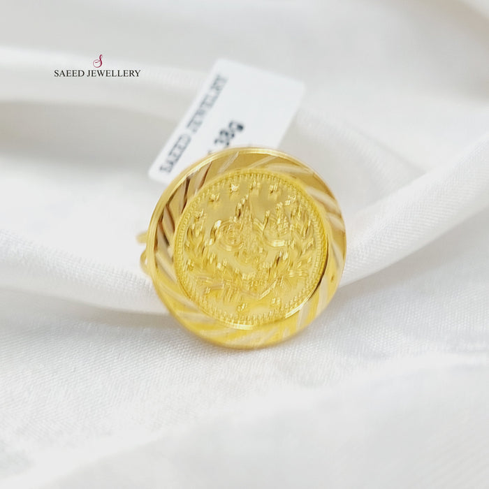18K خاتم رشادي قشرة-مجوهرات الشيخ سعيد-Saeed Jewelry