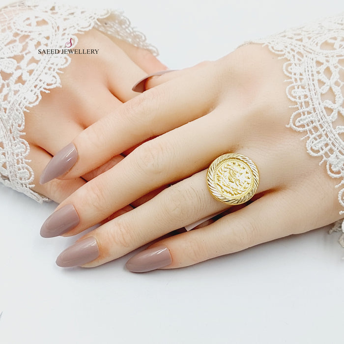 18K خاتم رشادي قشرة-مجوهرات الشيخ سعيد-Saeed Jewelry