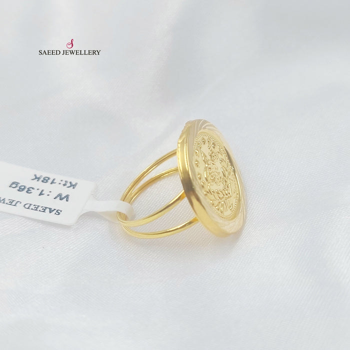 18K خاتم رشادي قشرة-مجوهرات الشيخ سعيد-Saeed Jewelry
