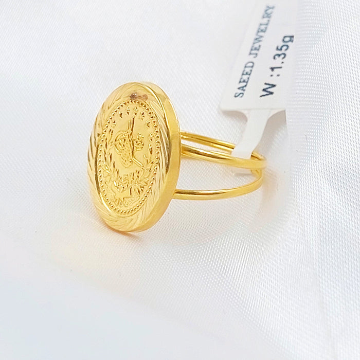 18K خاتم رشادي قشرة-مجوهرات الشيخ سعيد-Saeed Jewelry