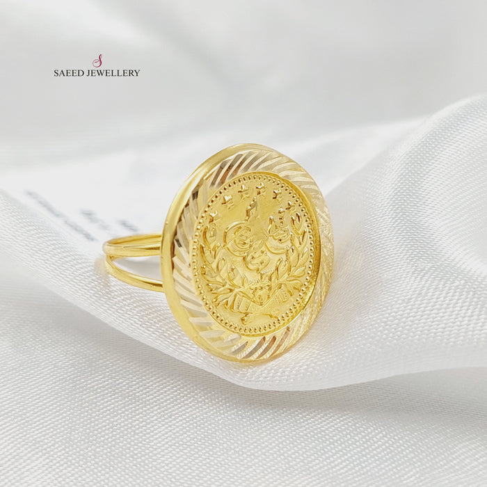 18K خاتم رشادي قشرة-مجوهرات الشيخ سعيد-Saeed Jewelry