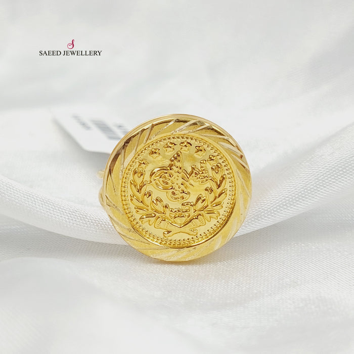 18K خاتم رشادي قشرة-مجوهرات الشيخ سعيد-Saeed Jewelry