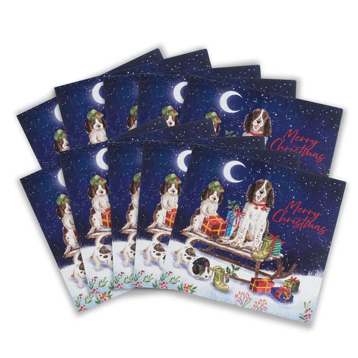 Puppy Pawstal Service Christmas Cards - Pack of 10