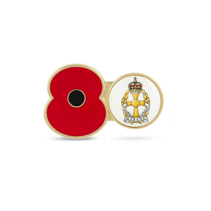 Queen Alexandra's Royal Army Nursing Corps (QARANC) Service Poppy Pin