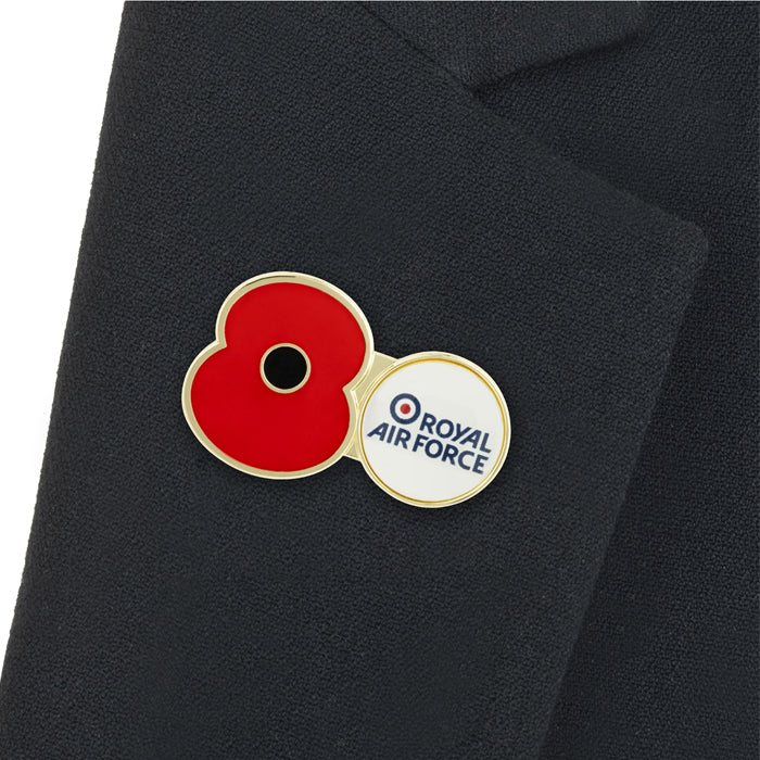 RAF Service Poppy Pin