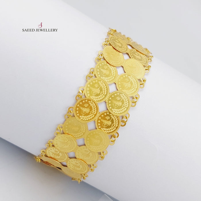 18K Rashadi Bracelets Made of 18K Yellow Gold by Saeed Jewelry-25758