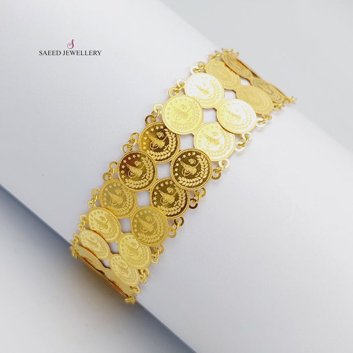 18K Rashadi Bracelets Made of 18K Yellow Gold by Saeed Jewelry-25758