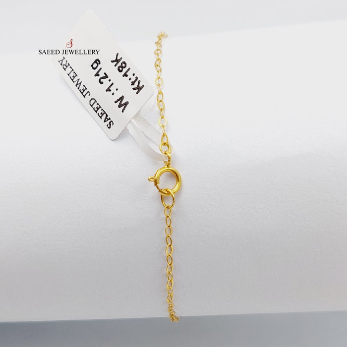 18K اسوارة جنزير رشادي-مجوهرات الشيخ سعيد-Saeed Jewelry