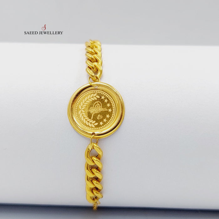18K اسوارة جنزير رشادي-مجوهرات الشيخ سعيد-Saeed Jewelry