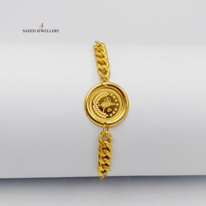 18K اسوارة جنزير رشادي-مجوهرات الشيخ سعيد-Saeed Jewelry