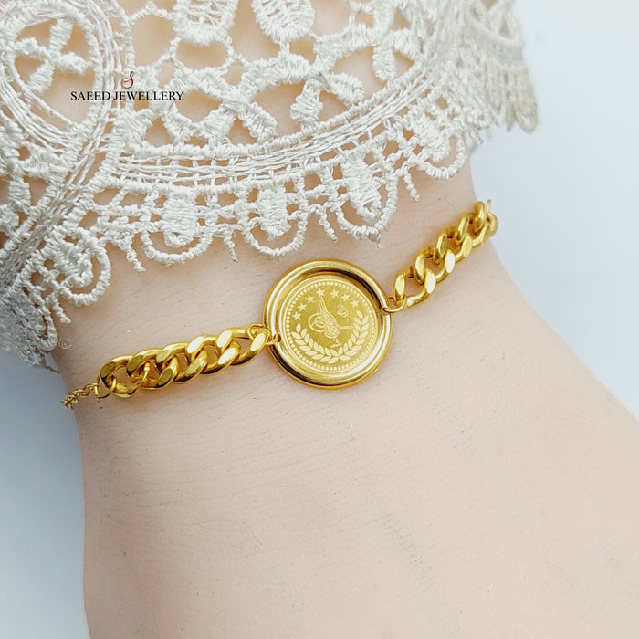 18K اسوارة جنزير رشادي-مجوهرات الشيخ سعيد-Saeed Jewelry