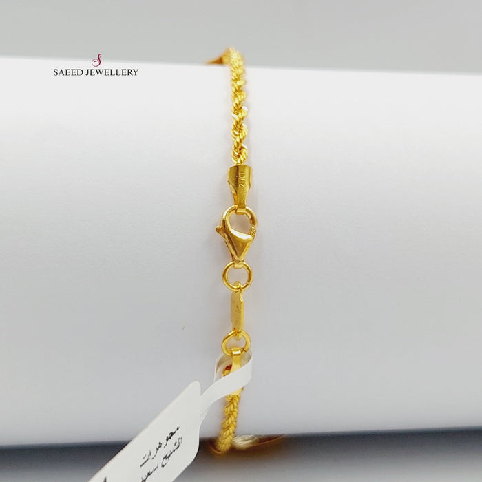 Rashadi Dandash Bracelet Made Of 21K Yellow Gold by Saeed Jewelry-27873