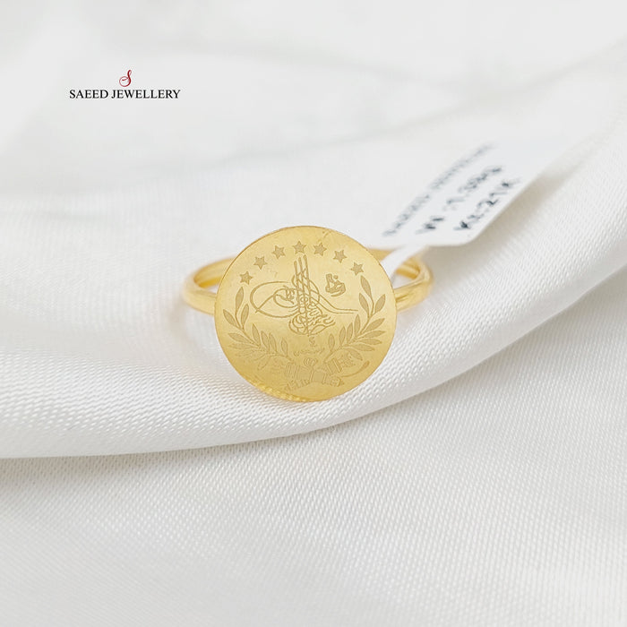 21K خاتم اثمان رشادي-مجوهرات الشيخ سعيد-Saeed Jewelry