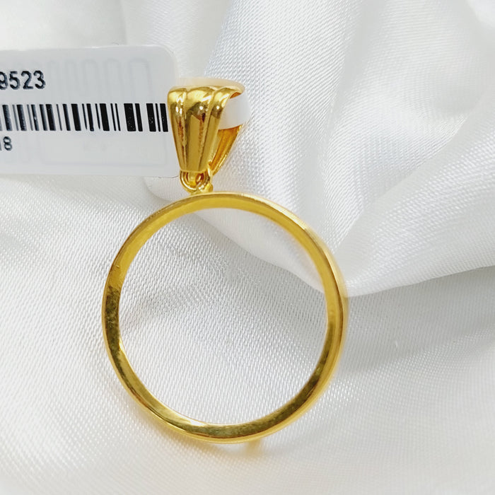 Rashadi Frame Pendant  Made Of 21K Yellow Gold by Saeed Jewelry-29523