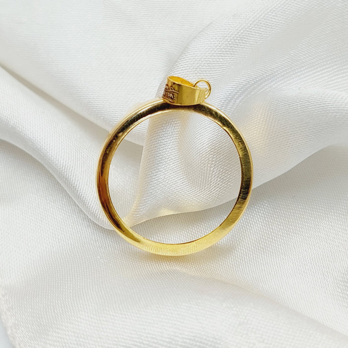 Rashadi Frame Pendant  Made Of 18K Yellow Gold by Saeed Jewelry-30762