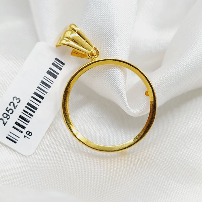 Rashadi Frame Pendant  Made Of 21K Yellow Gold by Saeed Jewelry-29523