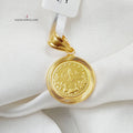 21K Rashadi Model Pendant Made of 21K Yellow Gold by Saeed Jewelry-26966