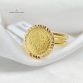 21K Rashadi Model Ring Made of 21K Yellow Gold by Saeed Jewelry-26590