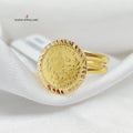 21K Rashadi Model Ring Made of 21K Yellow Gold by Saeed Jewelry-27094