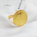 21K Rashadi Model Ring Made of 21K Yellow Gold by Saeed Jewelry-26843