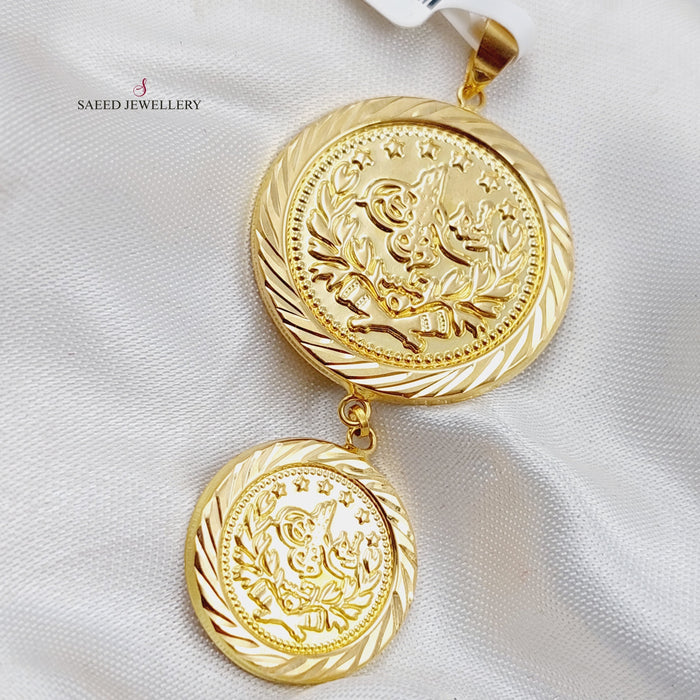 18K Rashadi Pendant Made of 18K Yellow Gold by Saeed Jewelry-تعليقة-رشادي-1