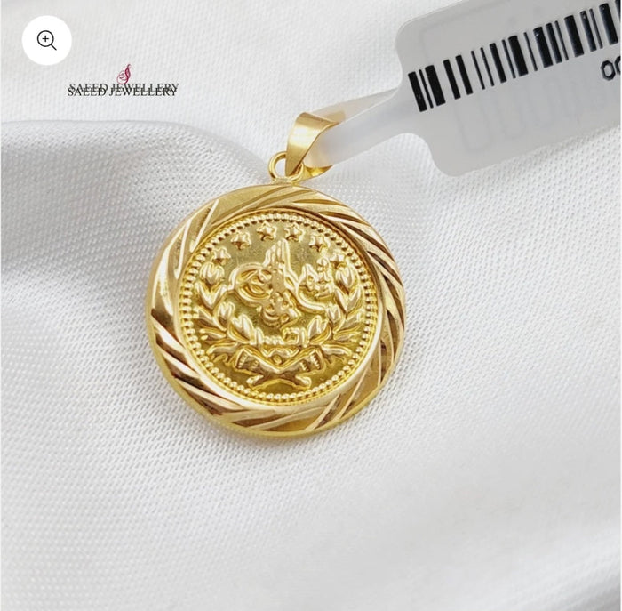 Rashadi Pendant  Made Of 18K Yellow Gold by Saeed Jewelry-29647